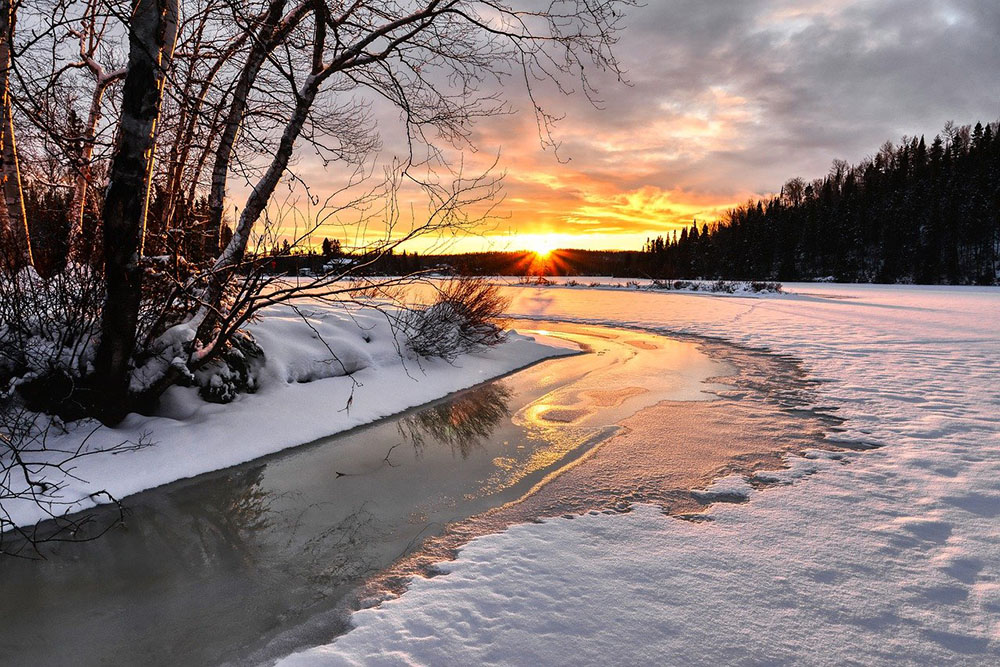 Outaouais rivière gelée