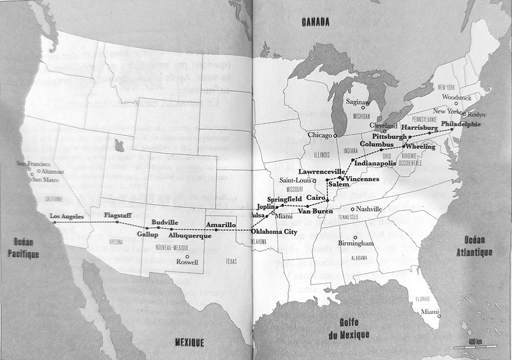 America[s] carte du voyage